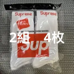 【新品未使用】Supreme Hanesクルーソックス 1組