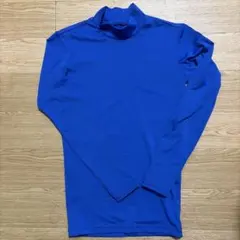 ☆美品☆青 ハイネック 長袖シャツ160
