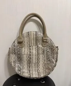 蛇革 本革 蛇柄 ショルダーバッグ ハンドバッグ