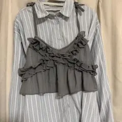 NICE CLAUP ビスチェセットマルチウェイロングシャツのサムネイル