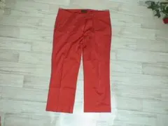 A1193　REGGIANI イタリア製　7分丈パンツ　赤　46