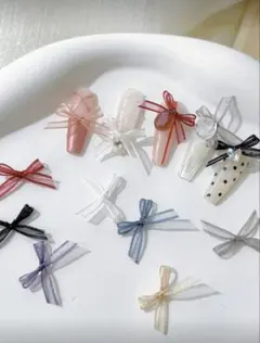 リボン　パーツ　50個