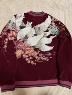 未使用 SKAJAN 別珍 龍 桜 日本 黒 スカジャン vintage 美品 - メルカリ