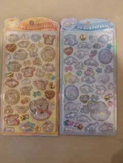 ポムポムプリン・シナモロール ステッカー 2枚セット