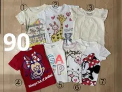 女の子　90  Tシャツ　タンクトップ　7点まとめうり