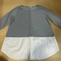 Petit Honfleur 五分袖 カットソー 3L グレー