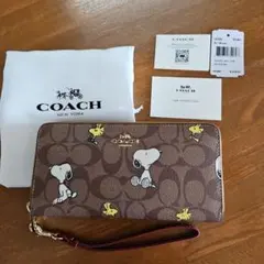 ⭐COACH コーチ長財布 スヌーピー ウッドストック レディース