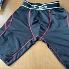 Mizuno スライディングパンツ S ブラック/レッド
