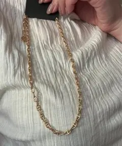 ゴールドリンクチェーンネックレス　新品未使用