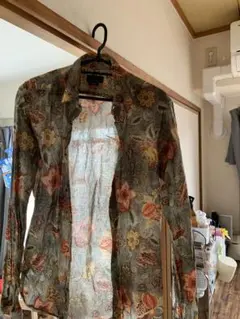 ZARA MAN 花柄スリムフィットシャツ　総柄