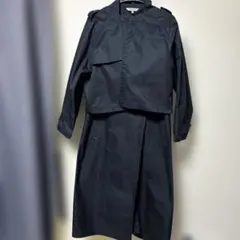 ニコアンド、玉虫ツイル3WAYロングコート、ネイビー、Lサイズ、ジレ、ジャケット