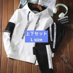 パジャマ　メンズ　長袖　ジャージ上下　スウェット　修学旅行　部屋着　キャンプ　黒