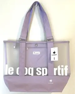 Le coq sportif 手提げビニールバッグ　トートバッグ　パープル