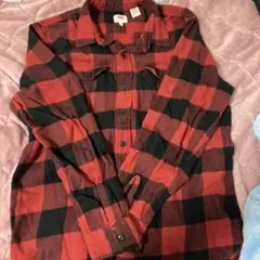 Levi's 赤黒チェックネルシャツ L