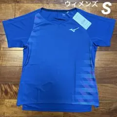 No.5195 미즈노 미즈노 셔츠 트루 블루 S 배드민턴