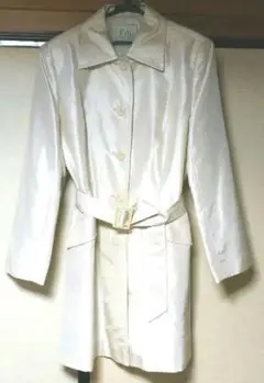 【美品】上品な光沢 ステンカラーコート