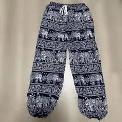 タイにて購入　タイパンツ【GK351】濃紺のサムネイル