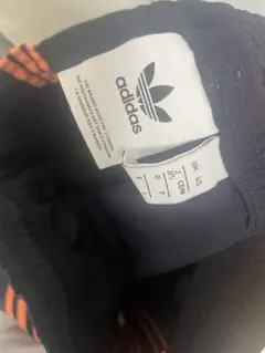 adidas ジャージパンツ ネイビー オレンジ S/M