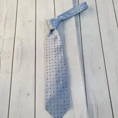 BARBA ドット柄 ネクタイ ライトブルー