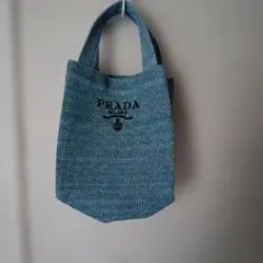 プラダ トートバッグ ノベルティ ブルー