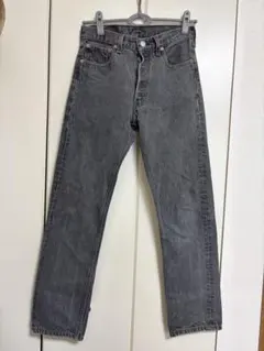 と 　　　　80s 501 0658先染めブラック　W32 内股シングル と 様 専用 80s 501 0658先染めブラック W32 内股シングル - メルカリ