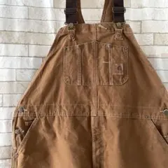 Carhartt ダブルニー オーバーオール ブラウン 焦茶 カーハート W38