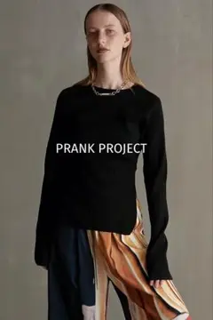 新品 PRANK PROJECT ビスチェ 長袖プルオーバー メッシュ 黒