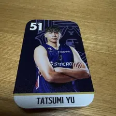 横浜ビー・コルセアーズ　♯51 兪龍海選手　ユ　タツミ選手　プレイヤーズ缶ケース