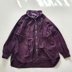 ヤッコマリカルド 総ピンタック シャツ 紫 - メルカリ
