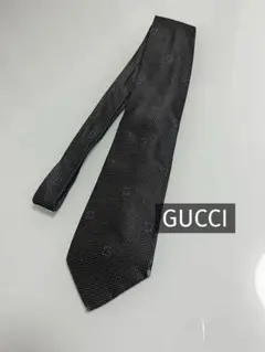 GUCCI ブラック ドットネクタイ