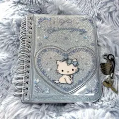 サンリオ チャーミーキティ 鍵付きノート 水色