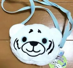 動物園限定　ホワイトタイガーぬいぐるみ首下げポーチ