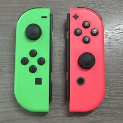【純正】Switch ジョイコン ネオングリーン ネオンピンク 左右セット