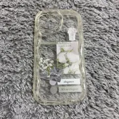 花柄iPhone14クリアケース