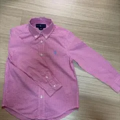 Ralph lauren コットン シャツ 110cm ピンク ギンガムチェック
