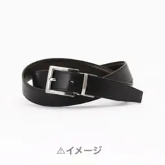 COMME CA ISM リバーシブル ベルト ブラック ネイビー シルバーのサムネイル
