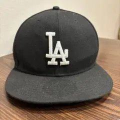 NEW ERA 59FIFTY LA ドジャース キャップ 黒 7 3/8 - メルカリ