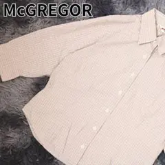McGREGOR レディース カジュアルシャツ 長袖 チェック柄 ベージュ Mのサムネイル