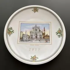 リチャードジノリ シリーズは、インペロトスカーナ 手描き風景画・金彩