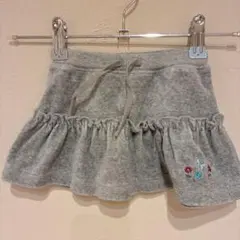 babyGap ベビーギャップ フリルスカート グレー 刺繍 80cm