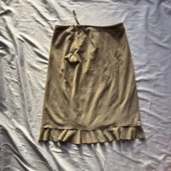 archive PRADA suede skirt beigeのサムネイル