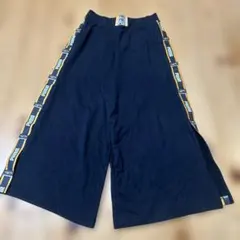 PUMA AUTHENTIC サイドプーマロゴラインワイドパンツ　黒