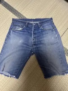 70sビンテージ66前期リーバイス505デニムショートパンツ34古着ハーフ