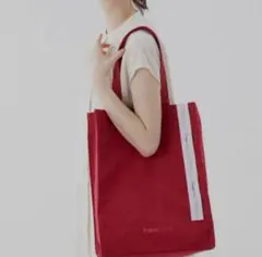 Francfranc フランフラン　ロゴトートバッグ　レッド