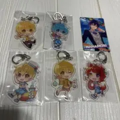 すとぷり　るぅとくん3種、莉犬くん、ころんくんアクキー5個セット　ななもりカード