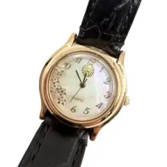 愛子内親王御誕生五周年記念　動く星付き　シェル文字盤　腕時計　silver刻印