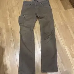 Johnbull ブラウン サイドポケット付き