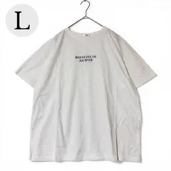 COLZA 半袖Tシャツ L 白 ゆったり シンプル カジュアル ゆるだぼ