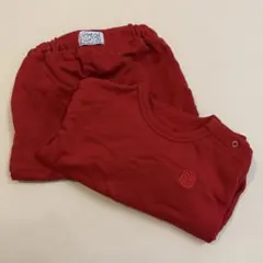 house on the hill スウェット80 セットアップ　赤