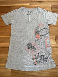 Volcom ボルコム　アートプリント VネックTシャツ グレーのサムネイル